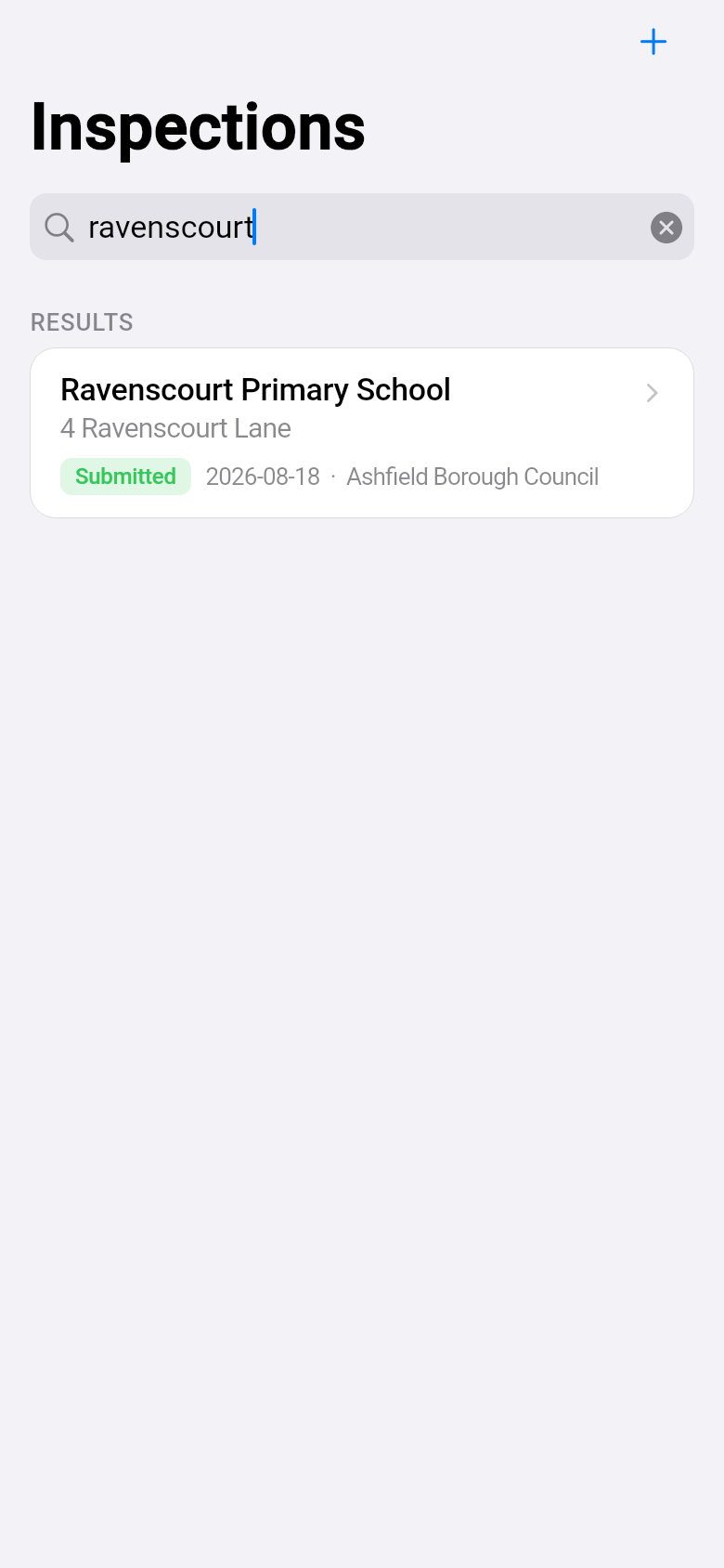 FieldProof mobile — Search